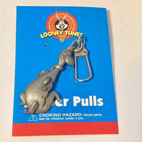 Vtg Dino Dinosaur Flintstones Zipper Pull Purse Charm Looney Tunes Warner Bros. - Picture 2 of 9